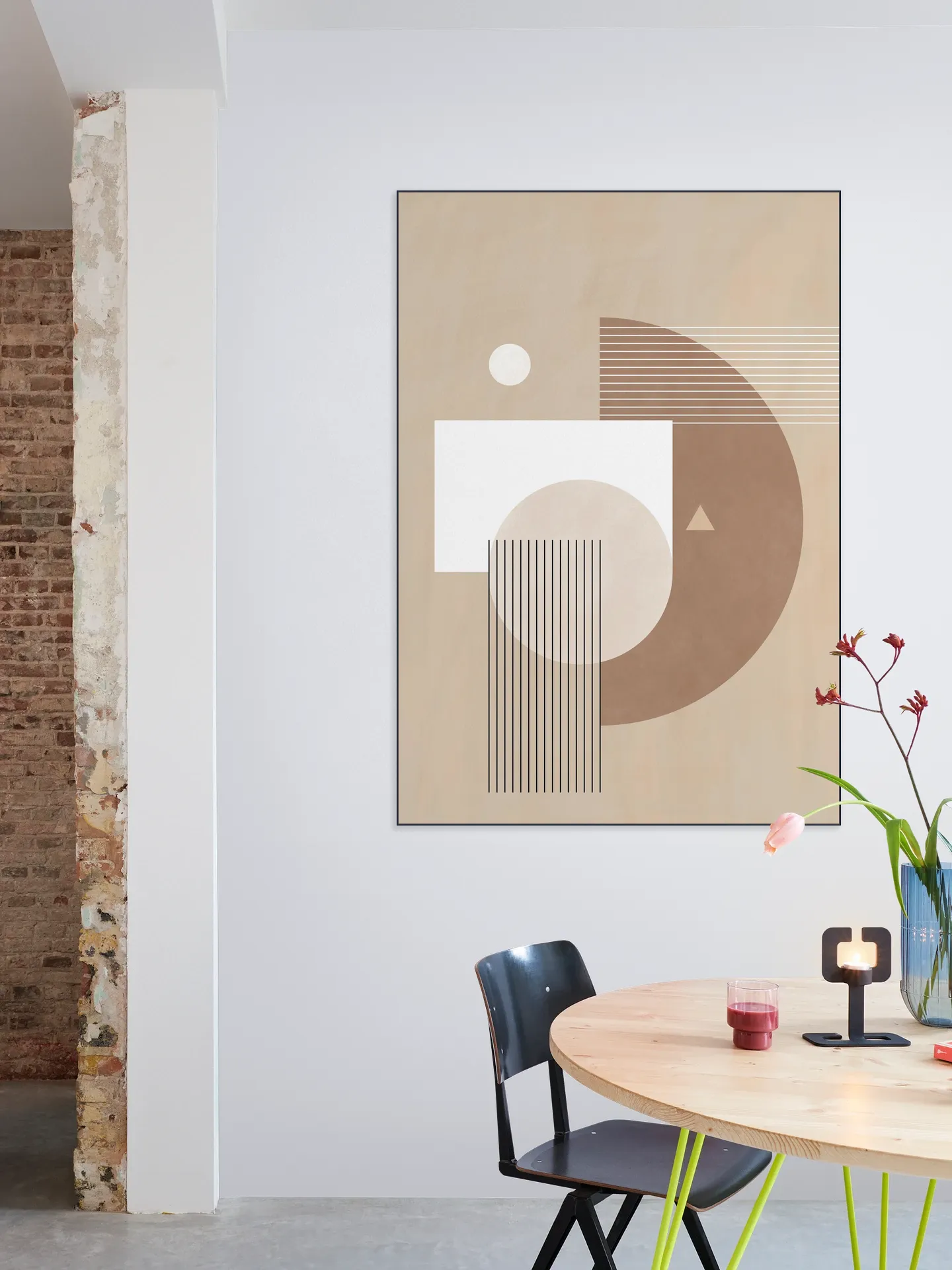 Neutral Semicircles Poster No.1