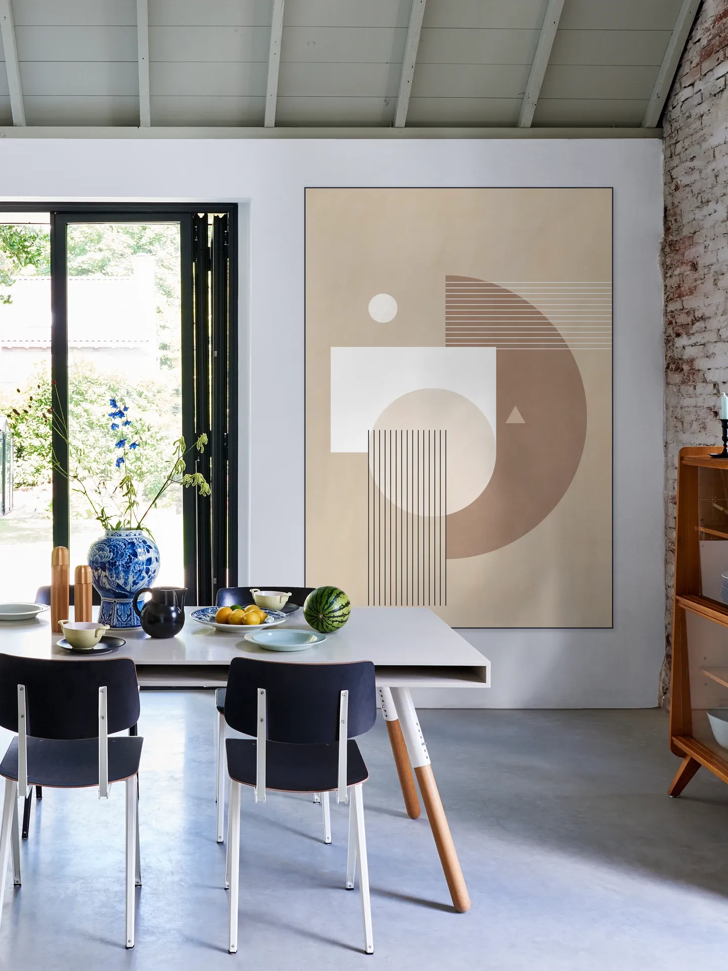 Neutral Semicircles Poster No.1