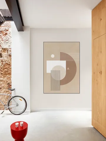 Neutral Semicircles Poster No.1