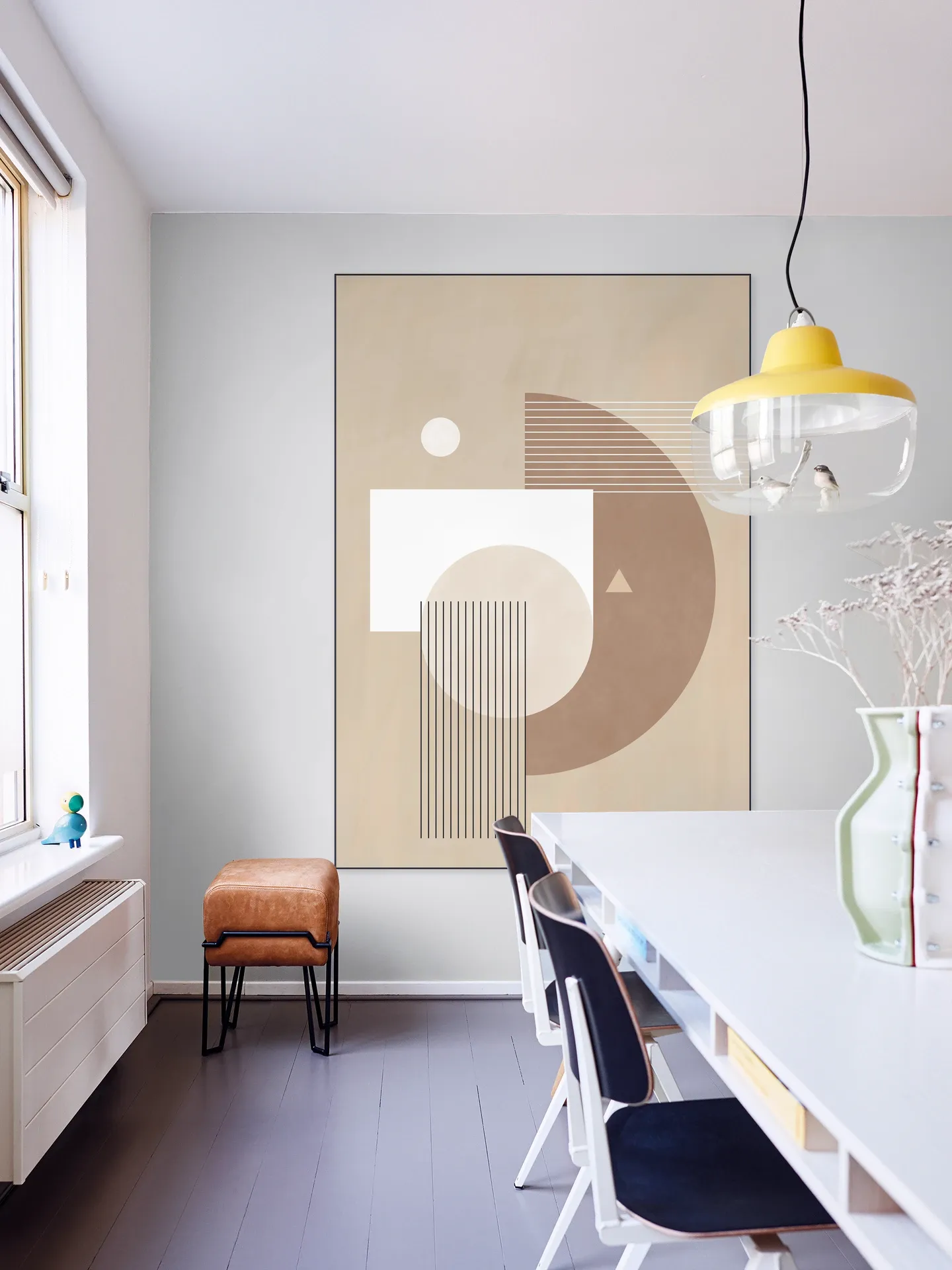 Neutral Semicircles Poster No.1