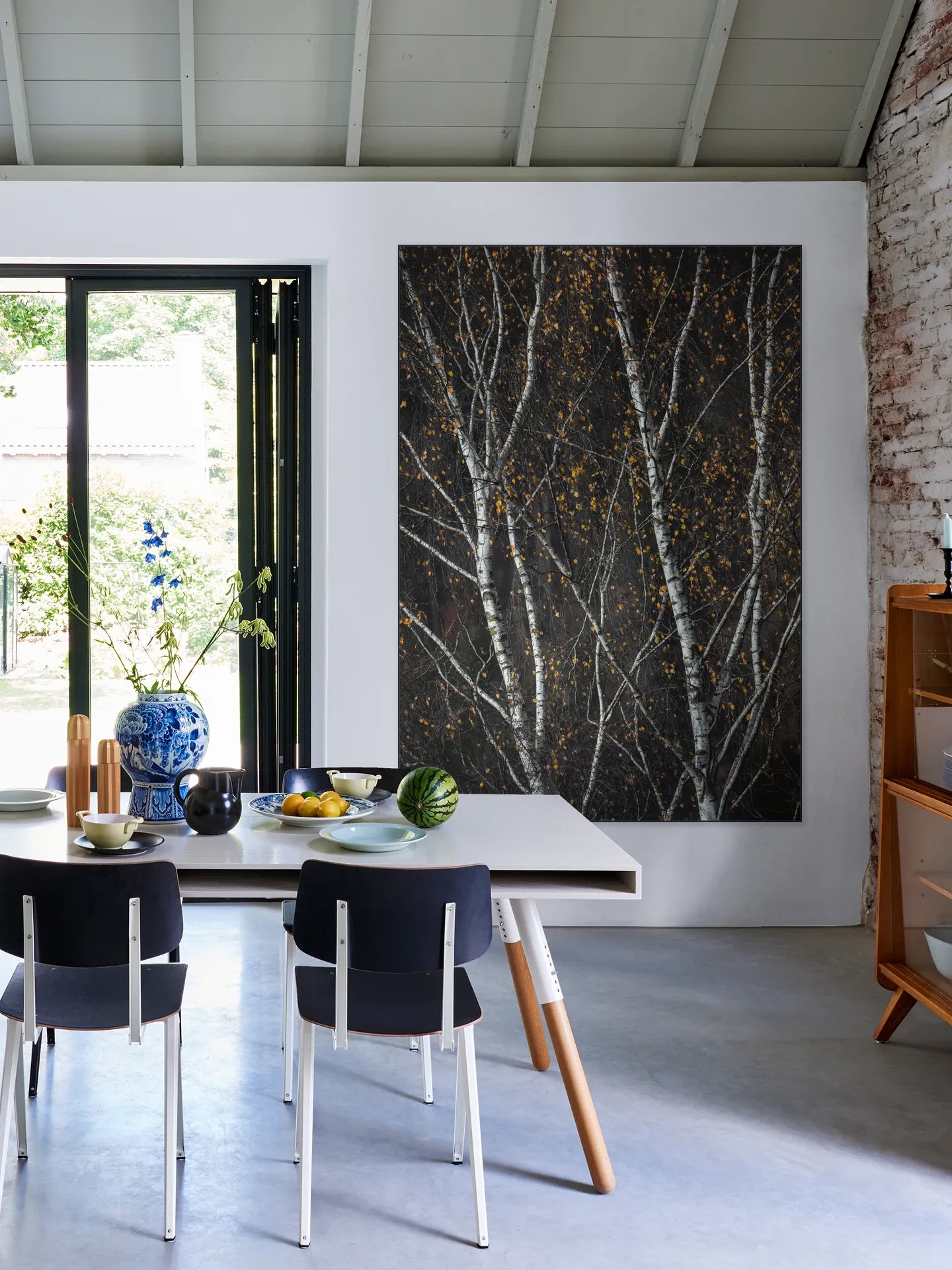 Birch Trees Dark