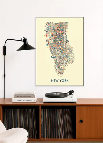 New York Mosaic City Map