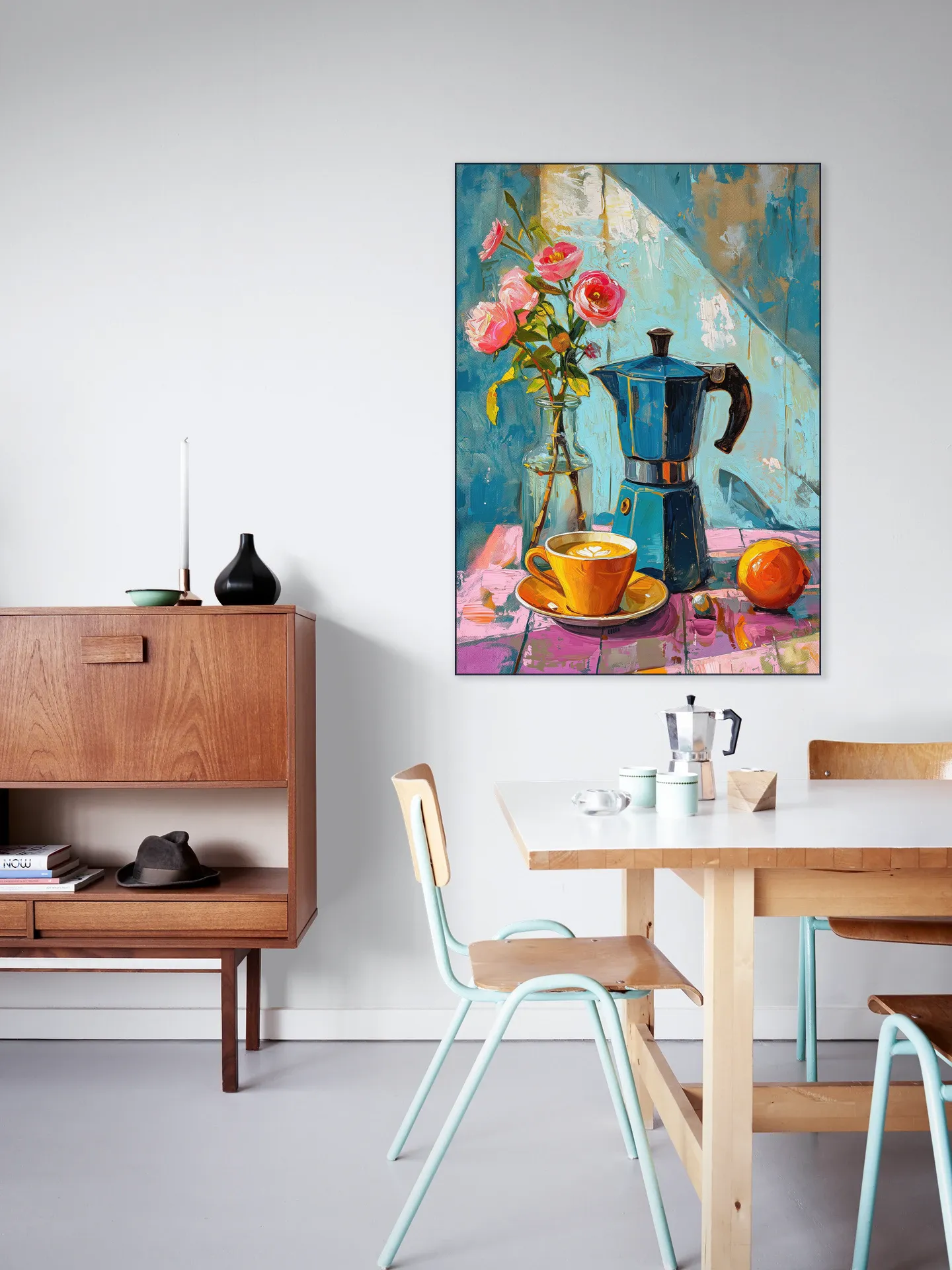 Painting of an Espresso Coffee Pot