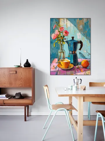 Painting of an Espresso Coffee Pot