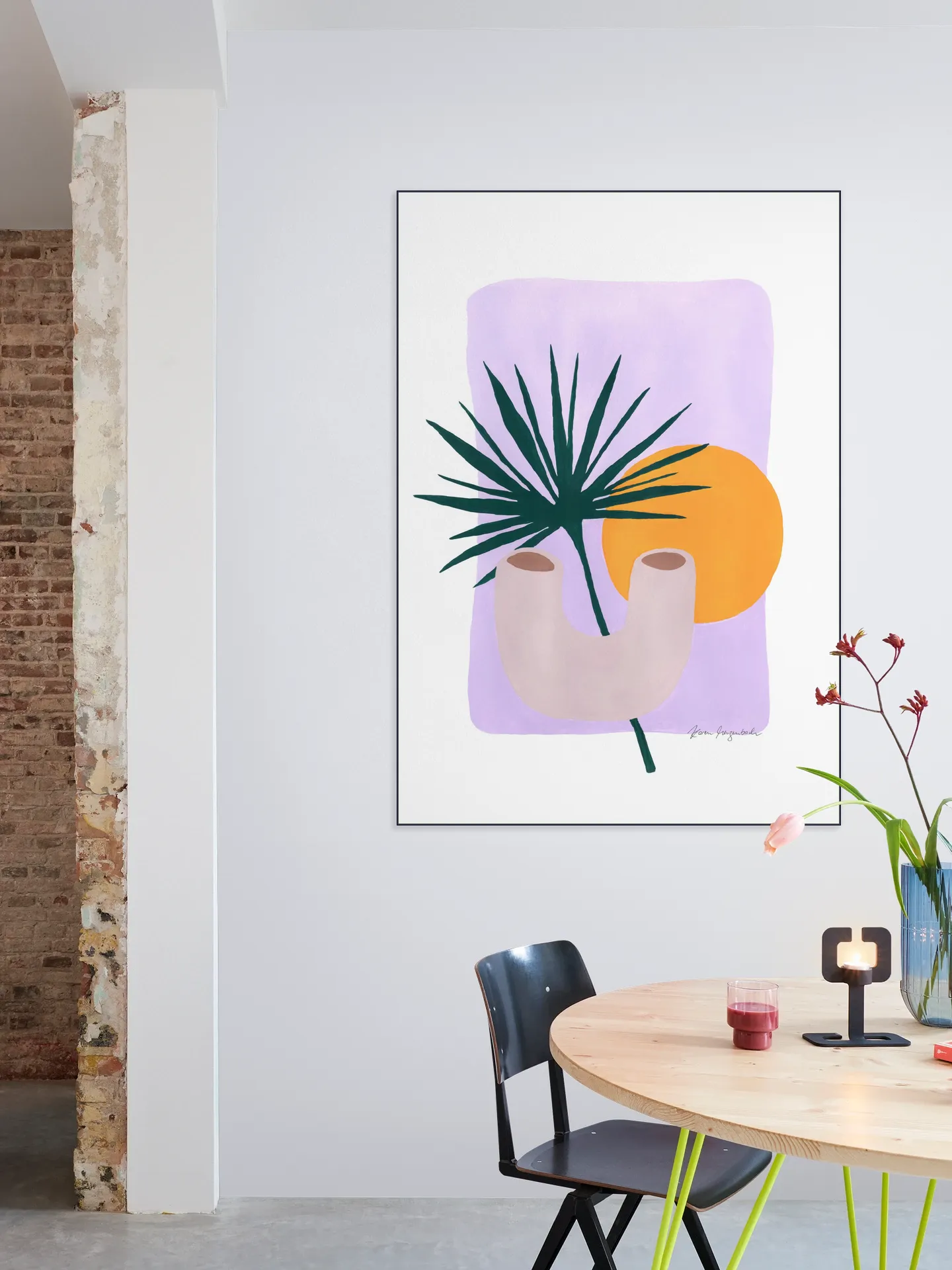 Fan Palm and Sunshine