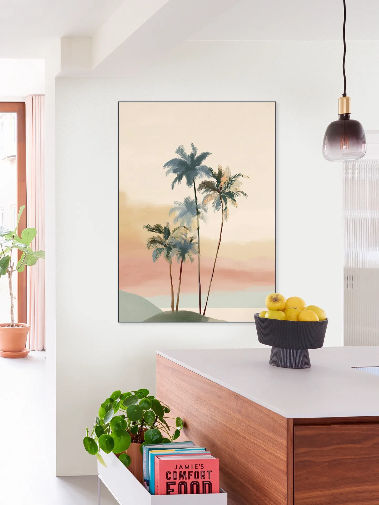 A Palm Trees At Dusk