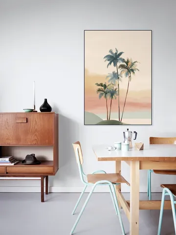 A Palm Trees At Dusk