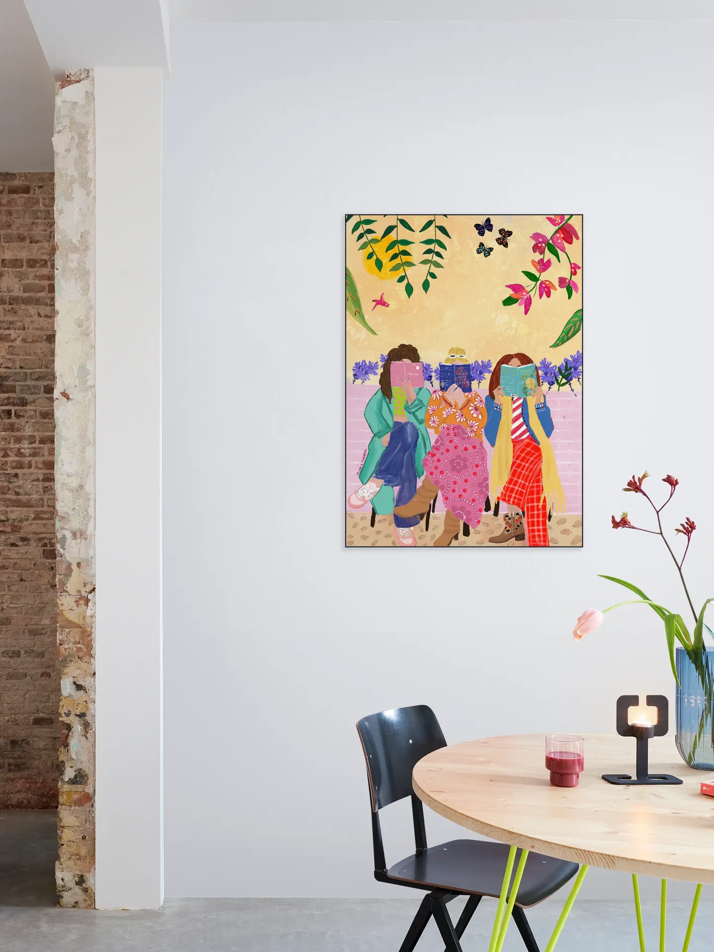 Three Girls Reading