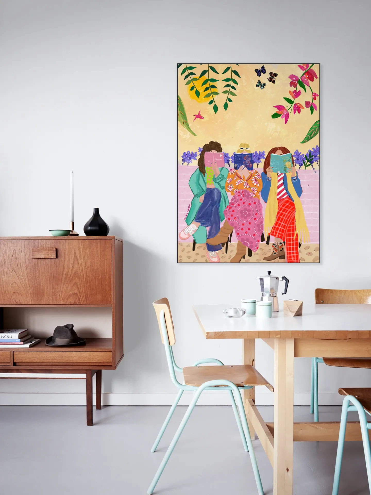 Three Girls Reading