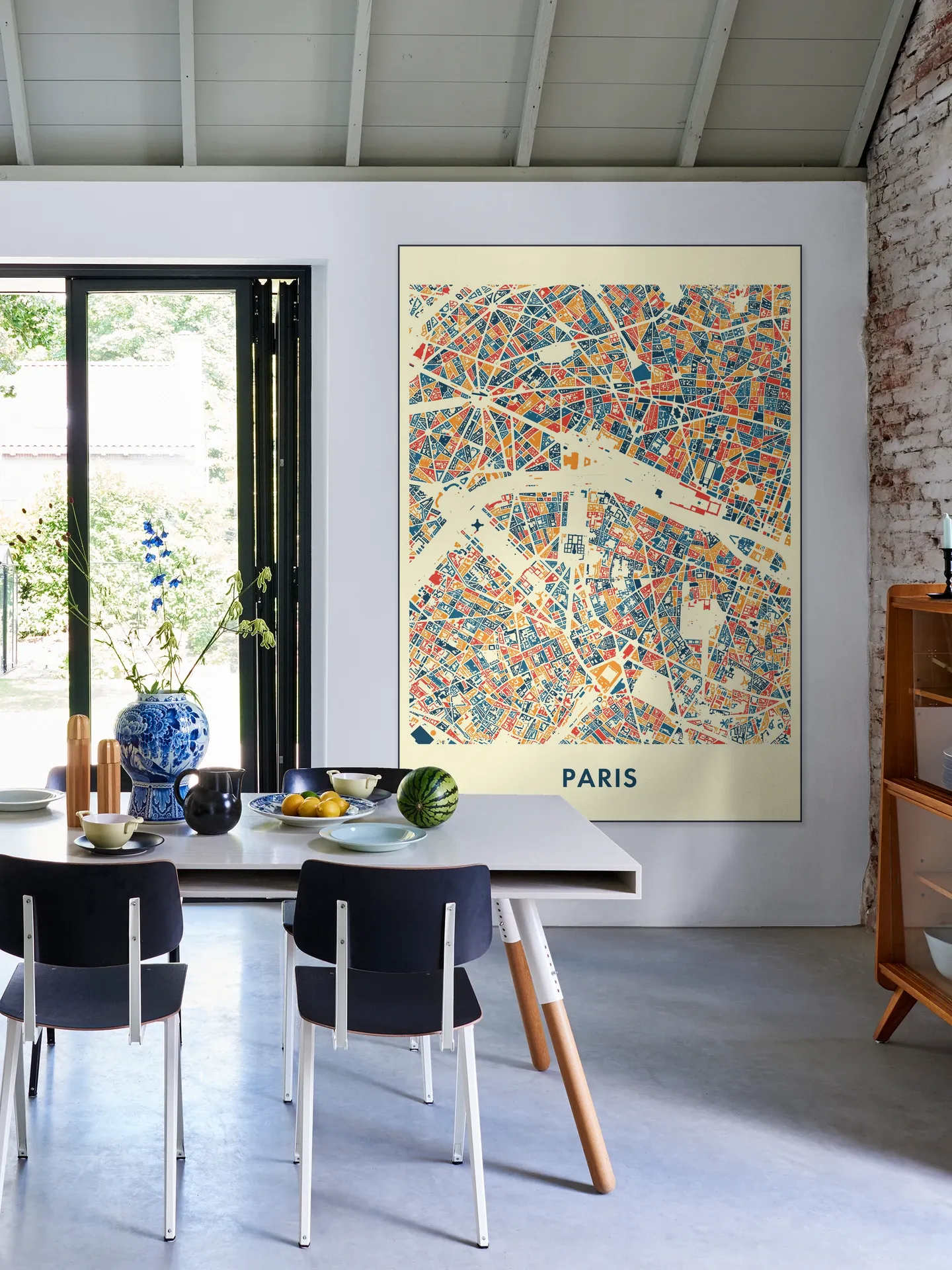 Paris Mosaic City Map