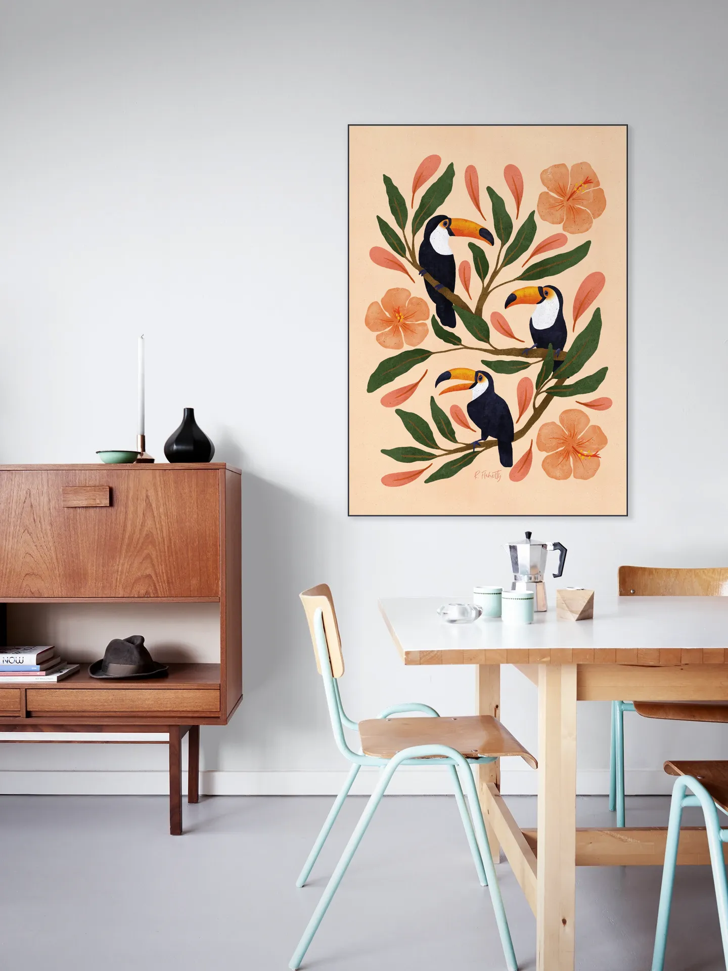 Toucans in the Hibiscus