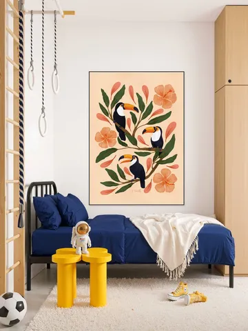 Toucans in the Hibiscus