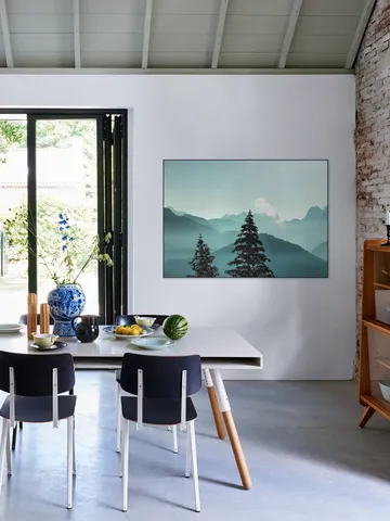 Alpine Forest And Blue Mountain Layers