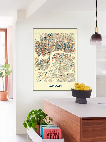London Mosaic City Map