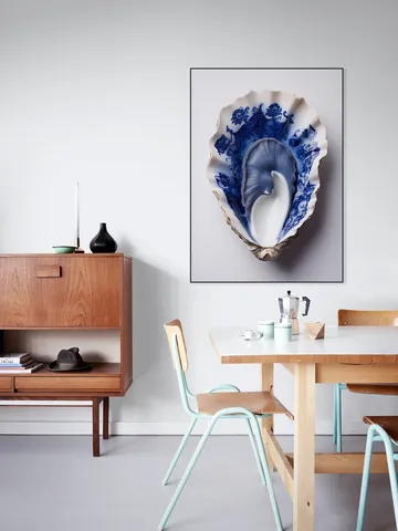 Delft Blue Oyster Shell