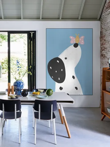 Dalmatian with a Butterfly
