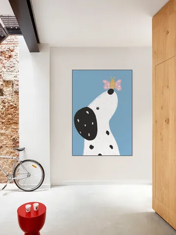 Dalmatian with a Butterfly