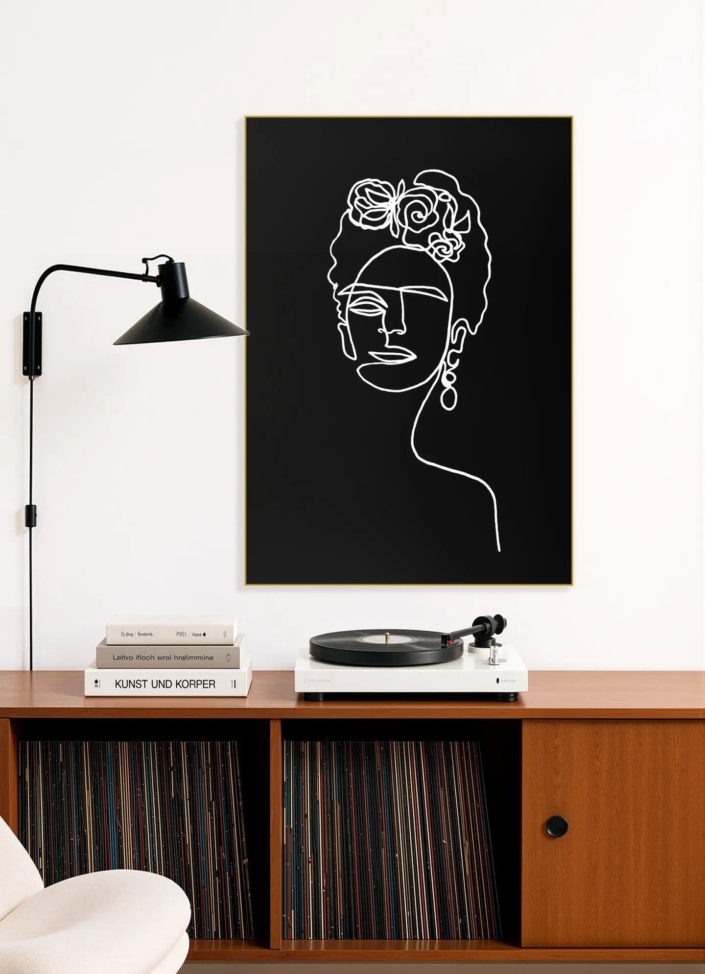 Frida Kahlo black & white