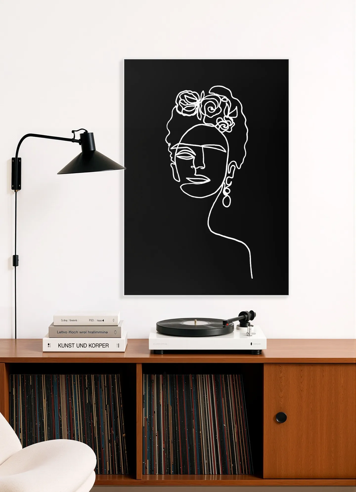 Frida Kahlo black & white