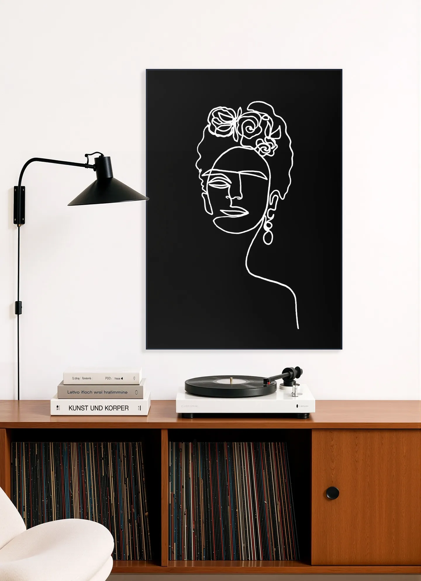 Frida Kahlo black & white