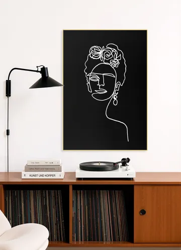 Frida Kahlo black & white