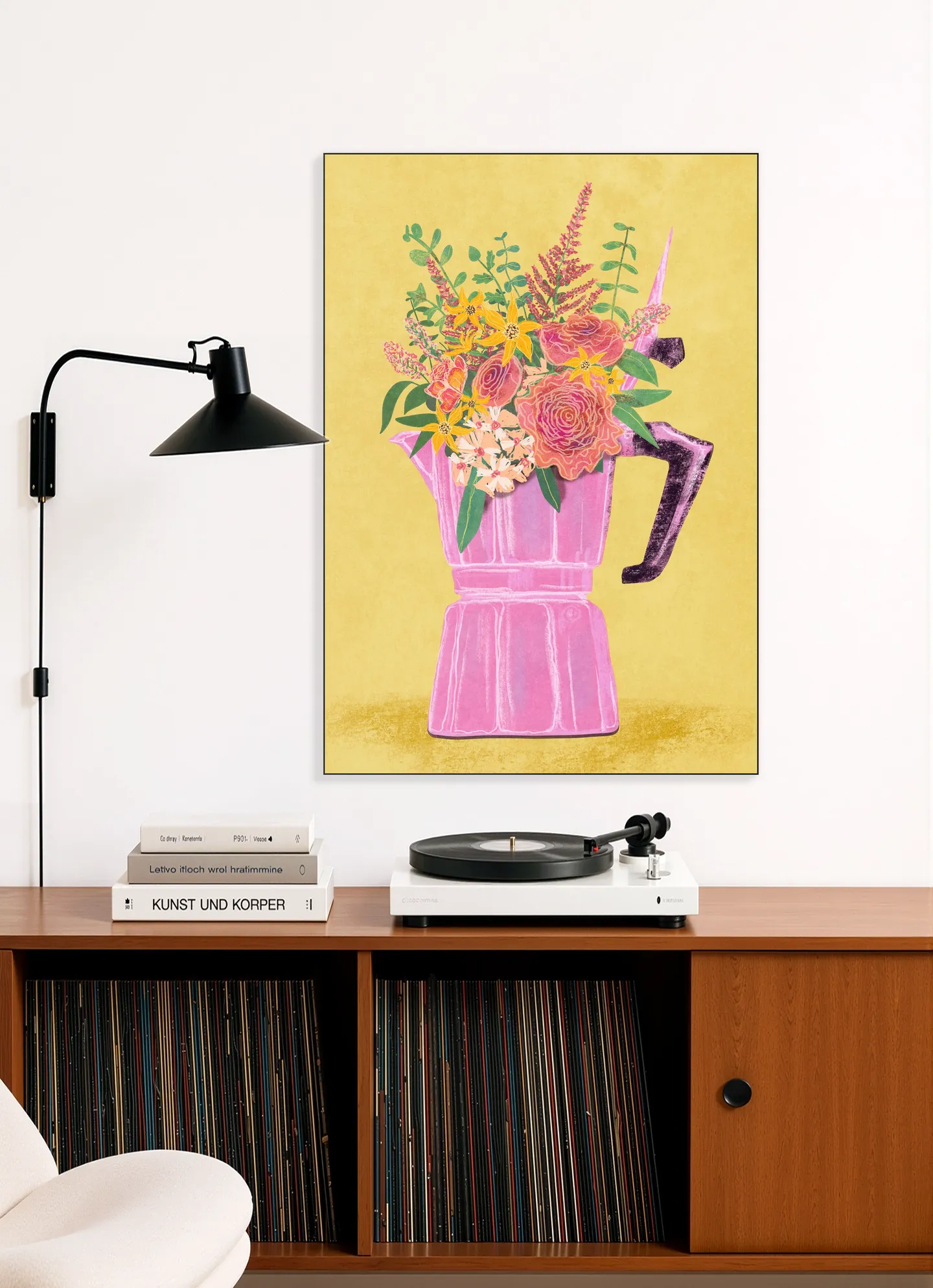  Espresso Maker With Flowers