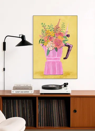  Espresso Maker With Flowers