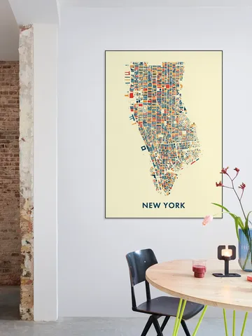 New York Mosaic City Map