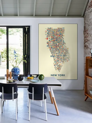 New York Mosaic City Map