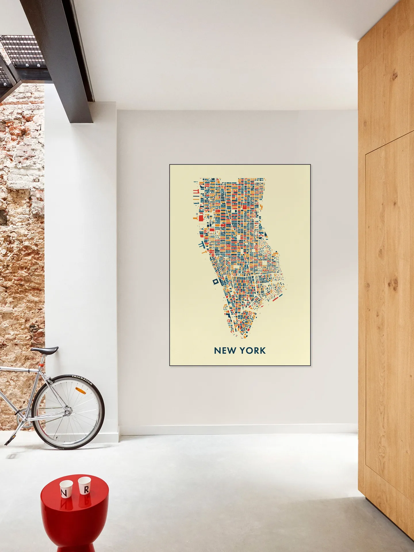 New York Mosaic City Map