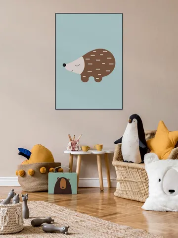 Happy Hedgehog Blue