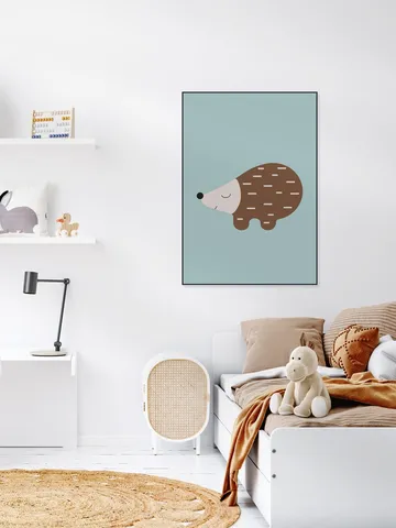 Happy Hedgehog Blue