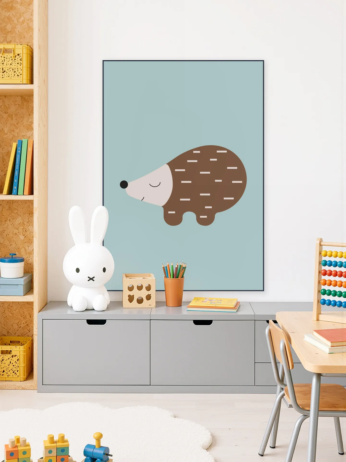 Happy Hedgehog Blue