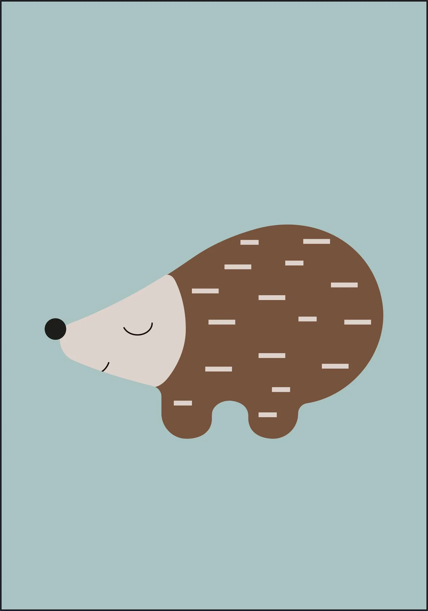 Happy Hedgehog Blue