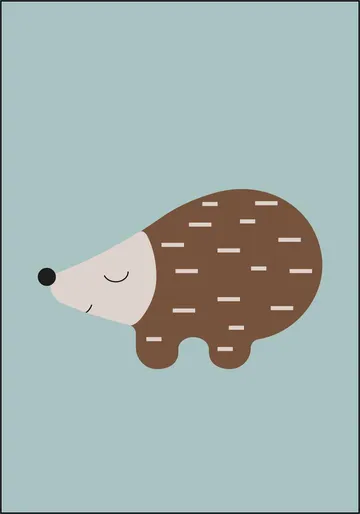 Happy Hedgehog Blue
