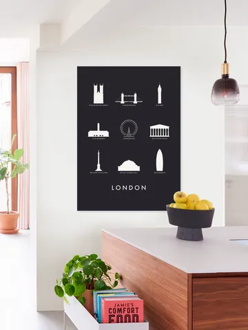 London Architecture black