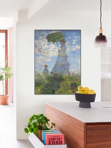 Women with a Parasol - Madame Monet and Son