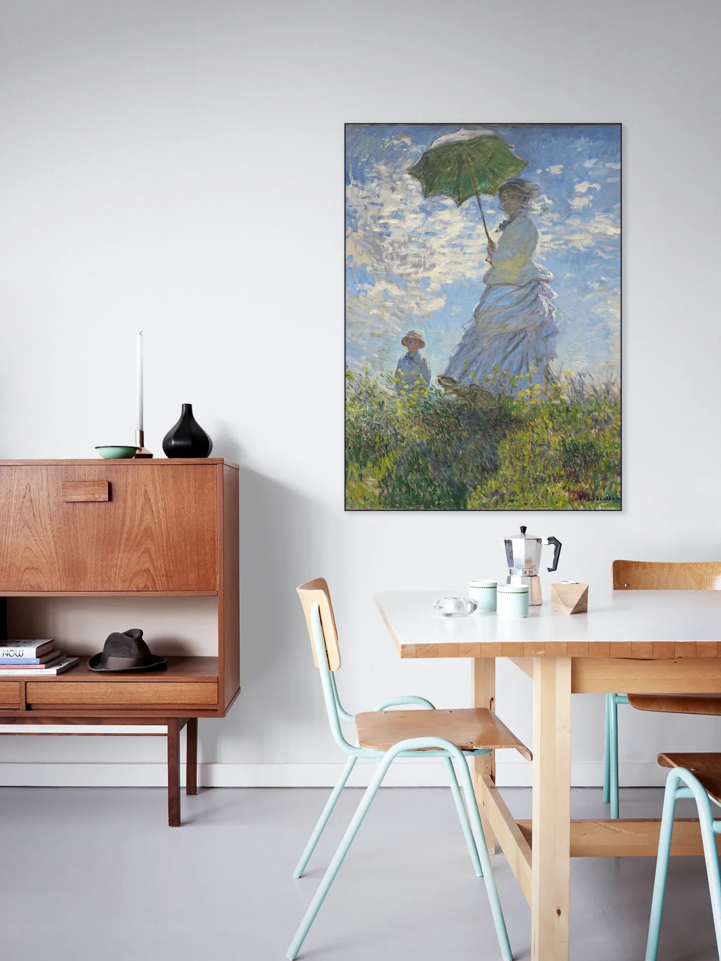 Women with a Parasol - Madame Monet and Son