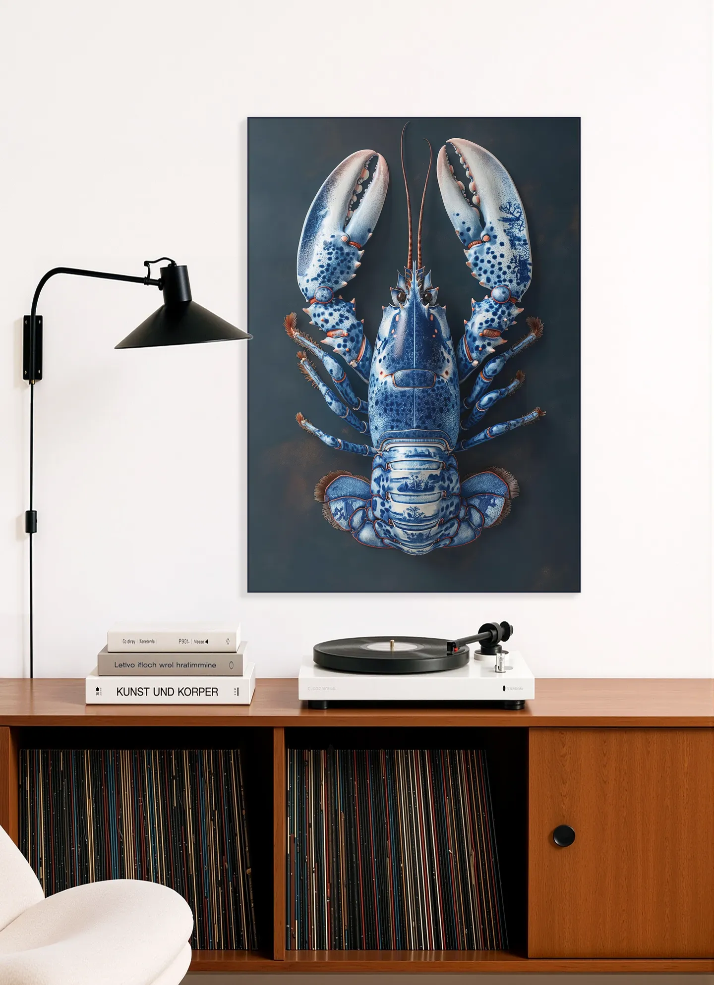 Delft Blue Lobster - Black