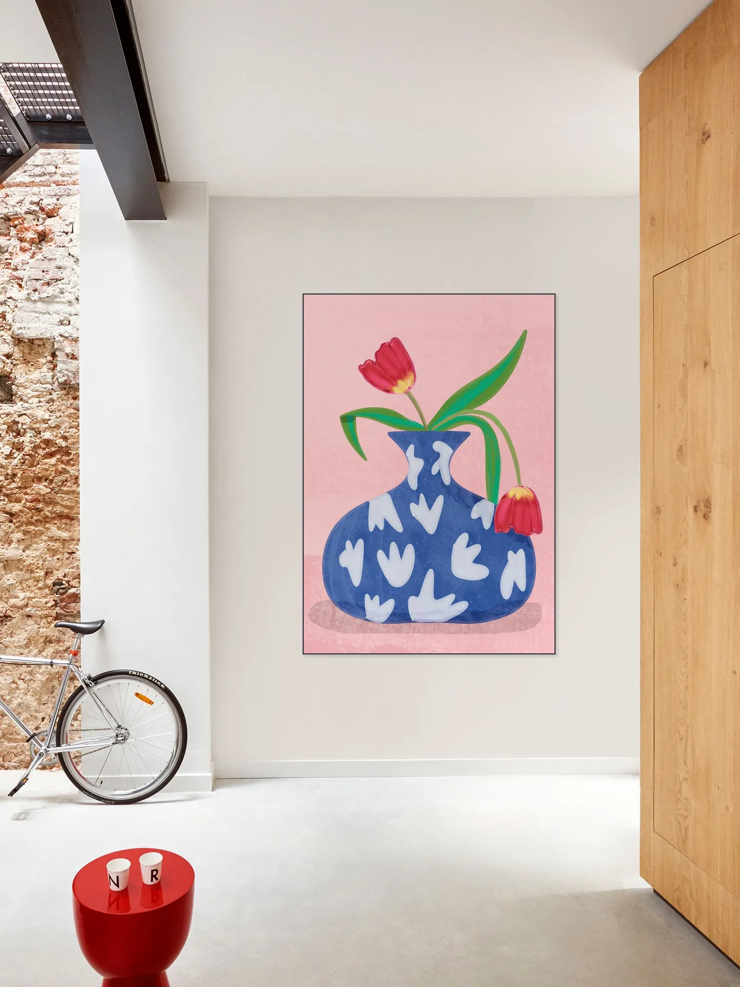 Tulpe in vase