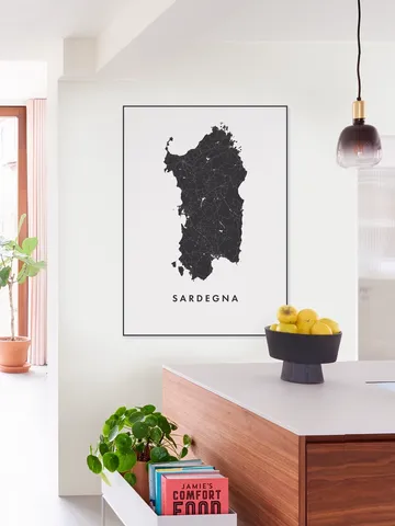 Sardegna Island Map
