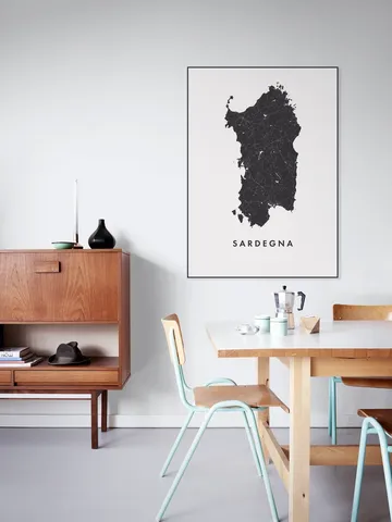 Sardegna Island Map