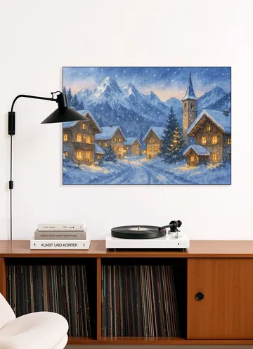 Winter Village in the Alps