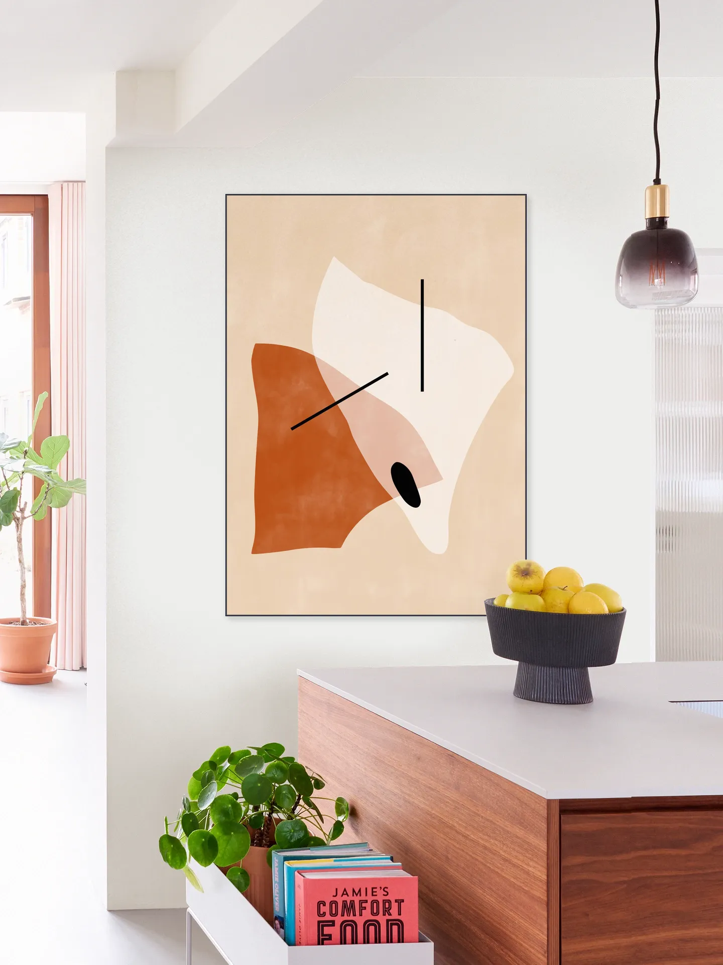 Geometric Shapes in Earth Tones