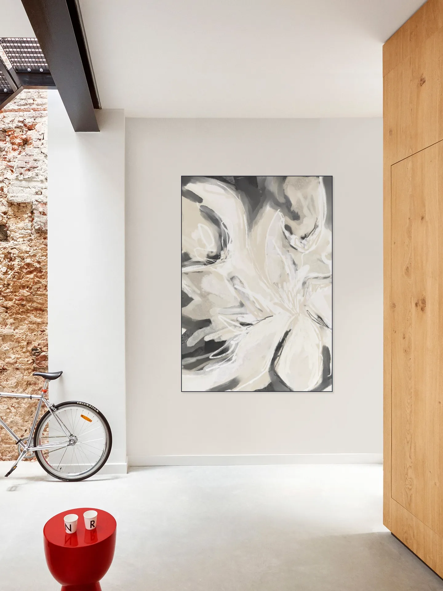 Modern Abstract in Black and White