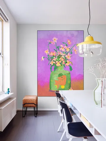 Pansies In A Vase