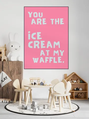 Sweet Waffle Love Quote