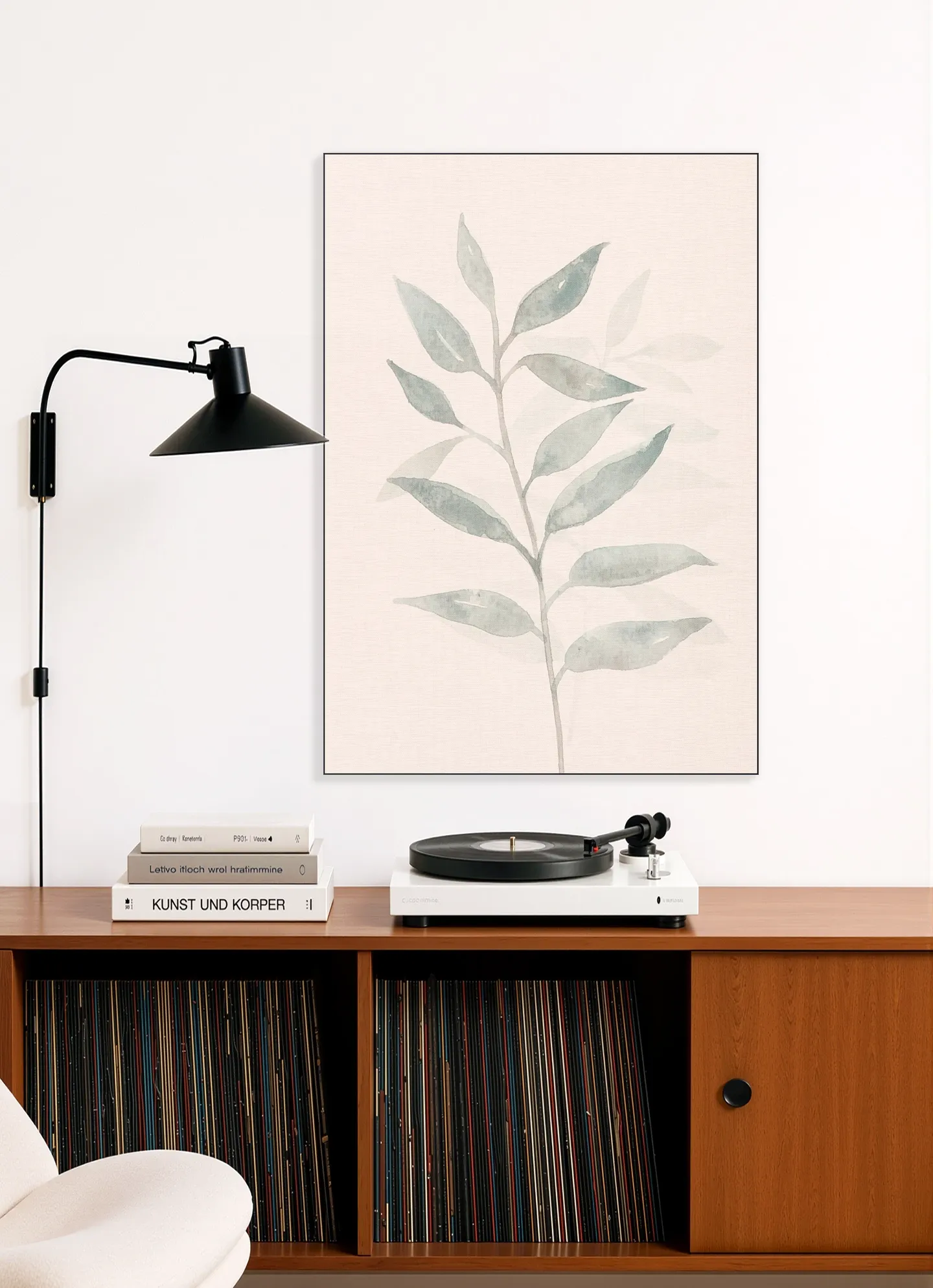 Japandi Watercolor branch