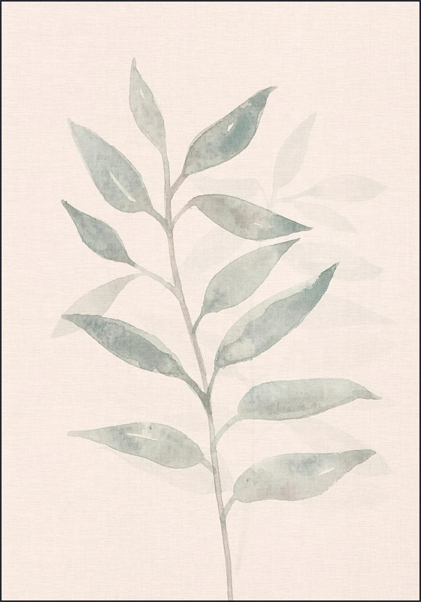 Japandi Watercolor branch