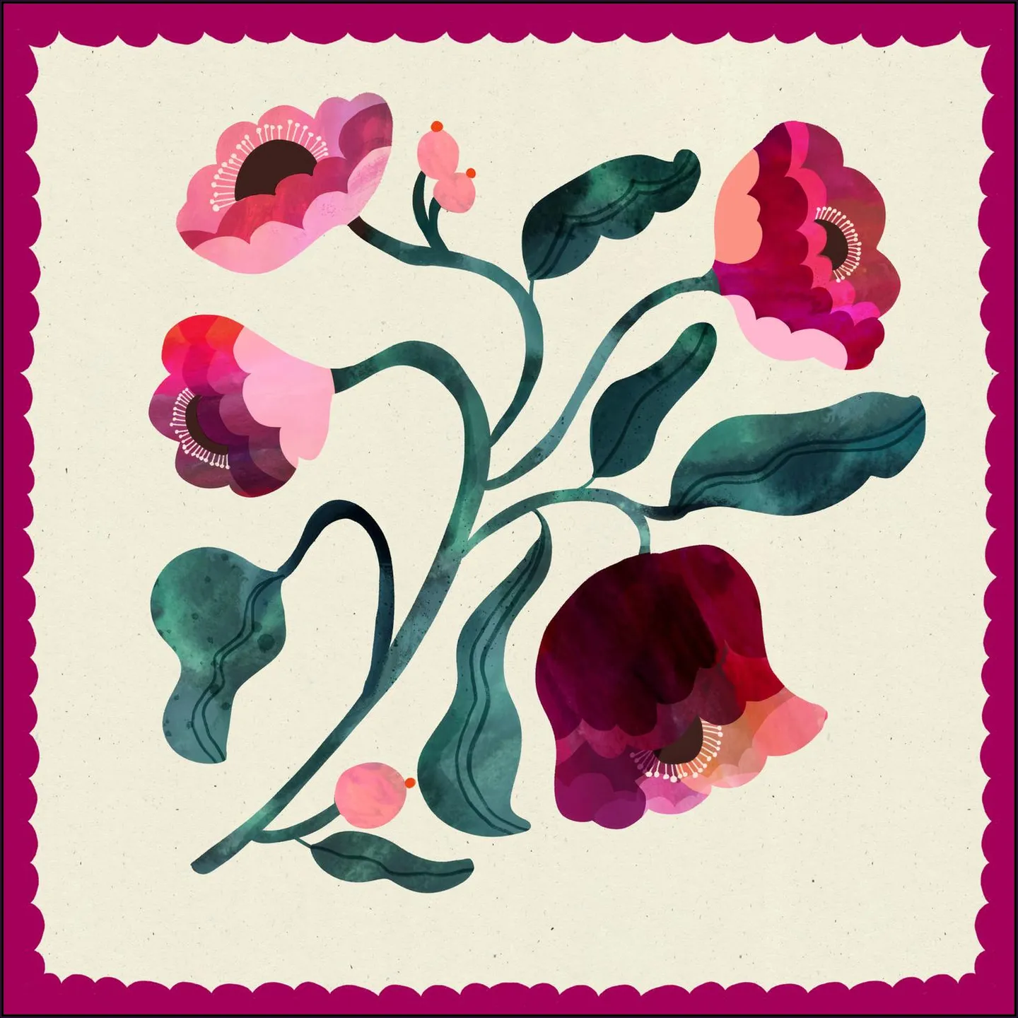 Magenta Flower